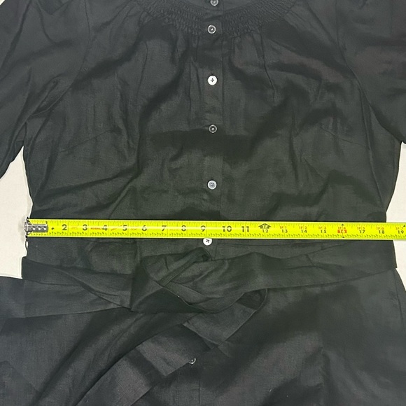 Boden US Size 12R Black Linen Midi Dress - Picture 11 of 16